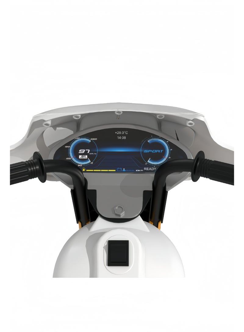 الأمويلات سيارة اطفال كهربائية ركوب عربة ركوب كهربائية شرطة للأطفال عمر ٣-٥ سنوات بدواسة تشغيل عجلات عريضة صندوق تخزين أفضل هدية - Image 5