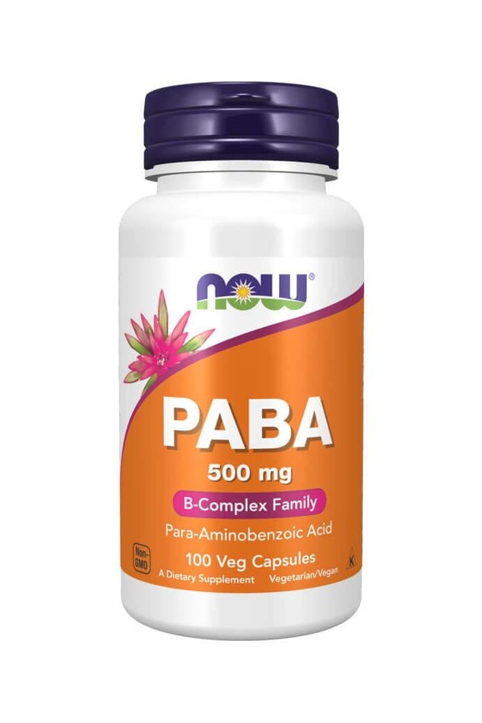 now PABA, 500 mg, 100 Capsules