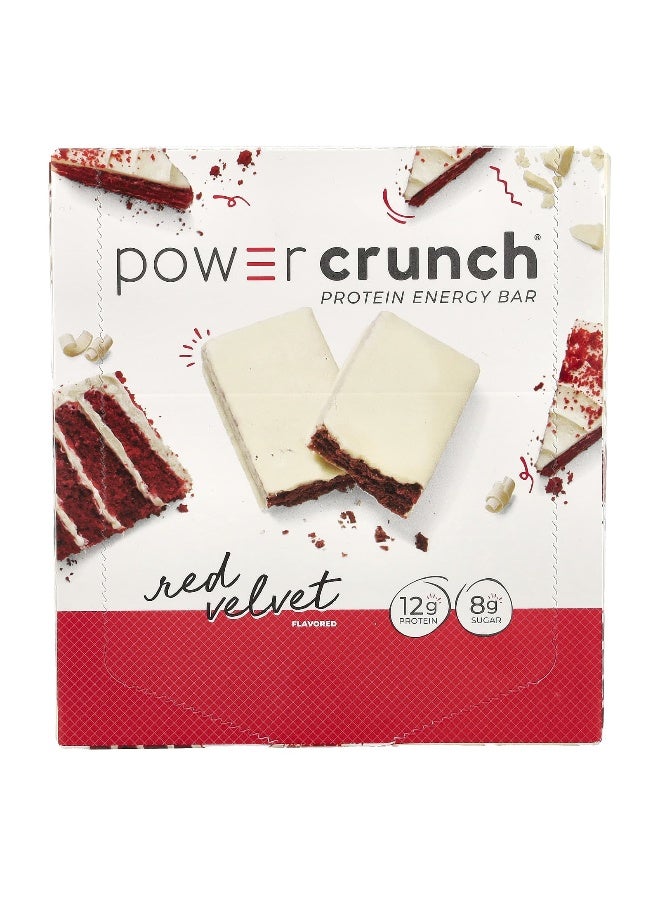 BNRG BNRG, Power Crunch®, Protein Energy Bar, Red Velvet, 12 Bars, 1.4 oz (40 g) Each
