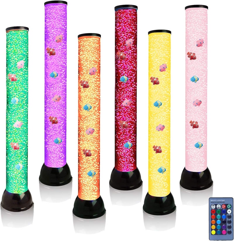 Lightahead أنبوب سمك فقاعة خيالي LED بحجم 32 بوصة مع تأثيرات ضوئية ملونة 7. المصباح الحسي النهائي. - Image 1