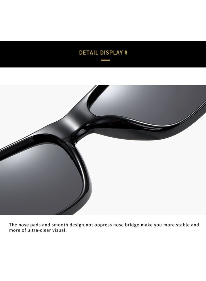 Sharpdo TR Polarized Square Sunglasses for Men UV Protection Casual - Image 5