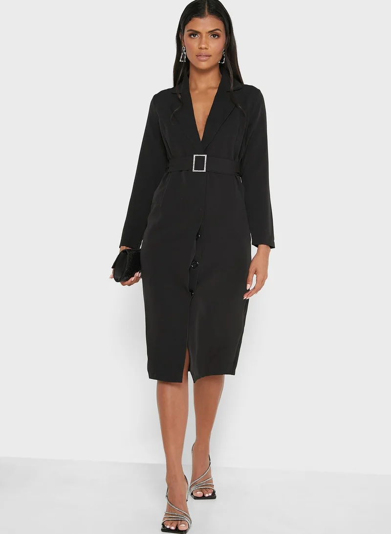 ELLA Belted Blazer Dress