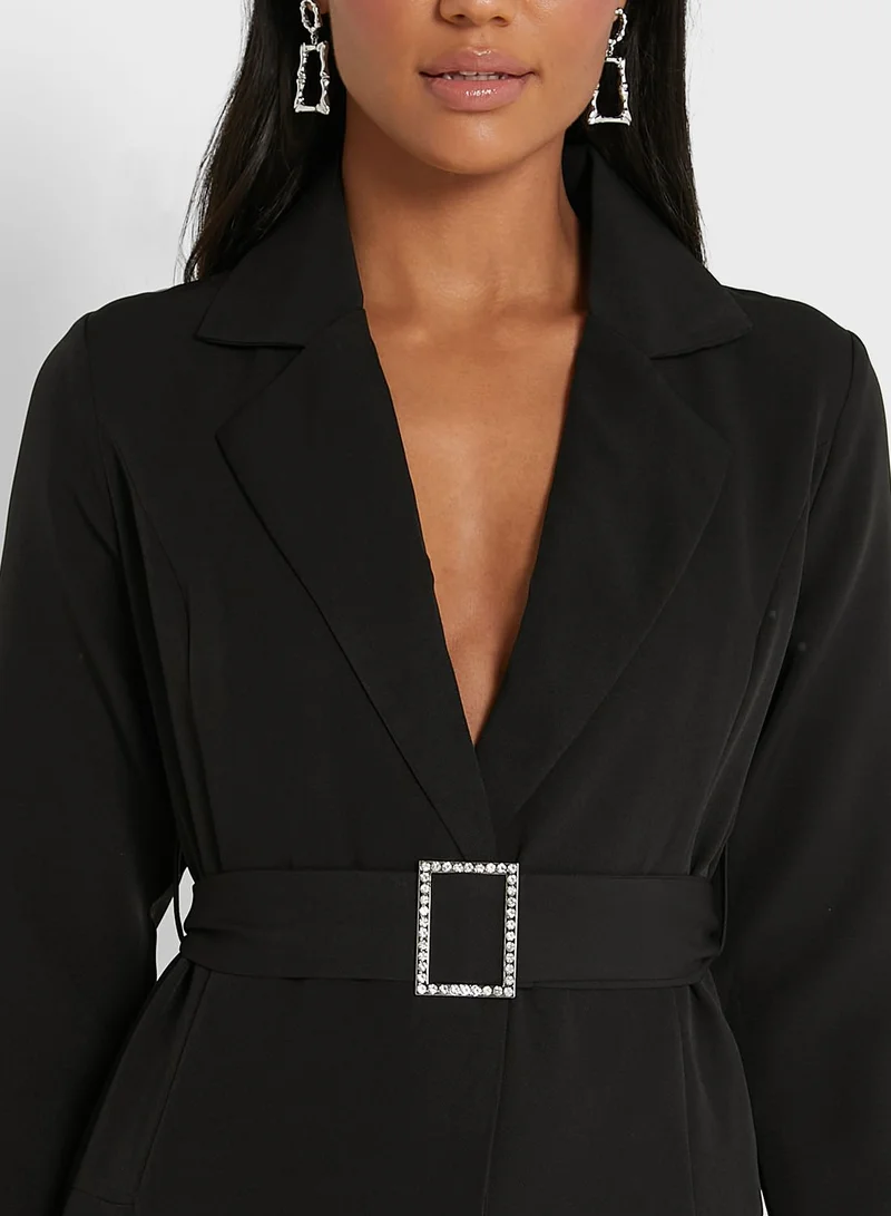 ELLA Belted Blazer Dress