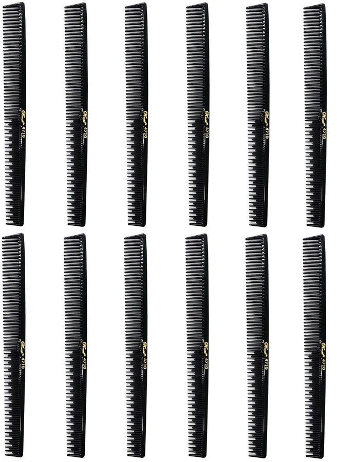 Krest Barber Beauty Hair Krest 4710 7" Styler Teaser Comb (12 Pack) 12 x SB-K4710-BLK