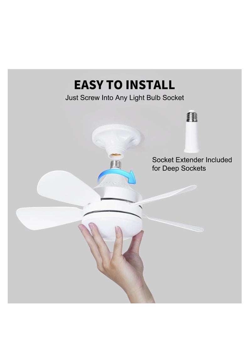 Small LED Ceiling Fan with Light and Remote 3 Adjustable Light Modes Fan  - Image 4