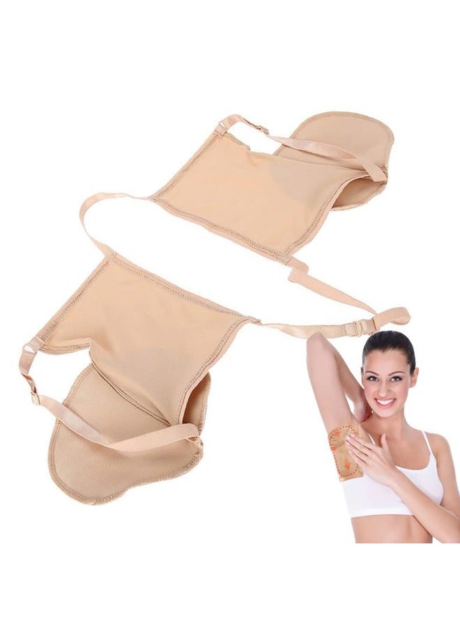 Agatige Armpit Sweat Pad, Reusable Washable Cotton Armpit Sweat Guard Bra Underarm Sweat Absorbent Pad for Women - Image 1