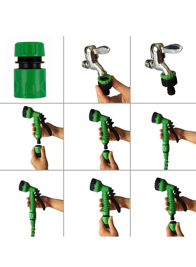 Generic Garden Hose Connectors and Fittings, Plastic Garden Hose Tap Connector Kit Hose Pipe Connector 2 Double Male Connector,6 Hose 1/2"End Quick Connect,2 Hose Tap Connector  - Image 3
