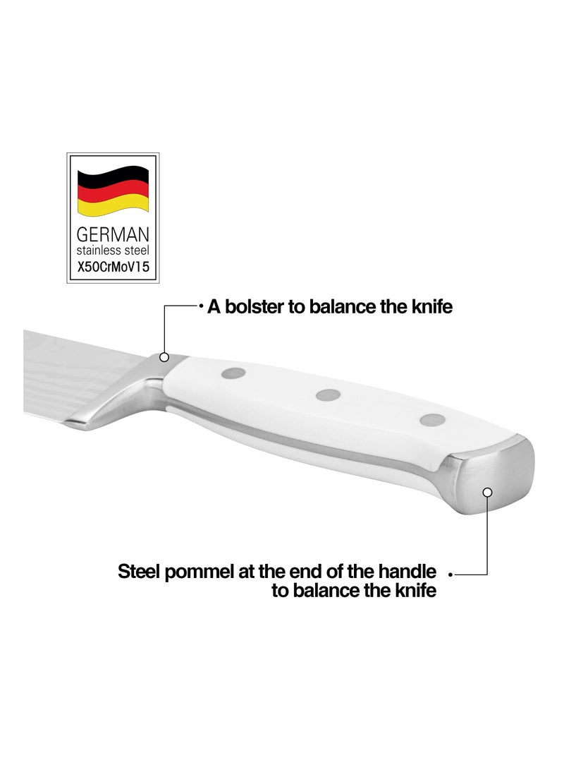 Fissman 8'' Chef's Knife Bonn Series, with Sharp Blade and Sturdy Non Slip Handle, Minimalist Design, Stainless Steel, Suitable for Home Restaurant  - Image 3