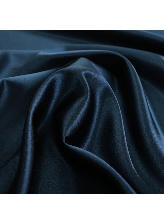 Generic Double-sided Crystal Satin Solid Color Photo Background Cloth Ins Style Jewelry Cosmetics Nail Art Shooting Decorative Props Photography-Body Color:Crystal Satin Blue 75*100cm  - Image 1