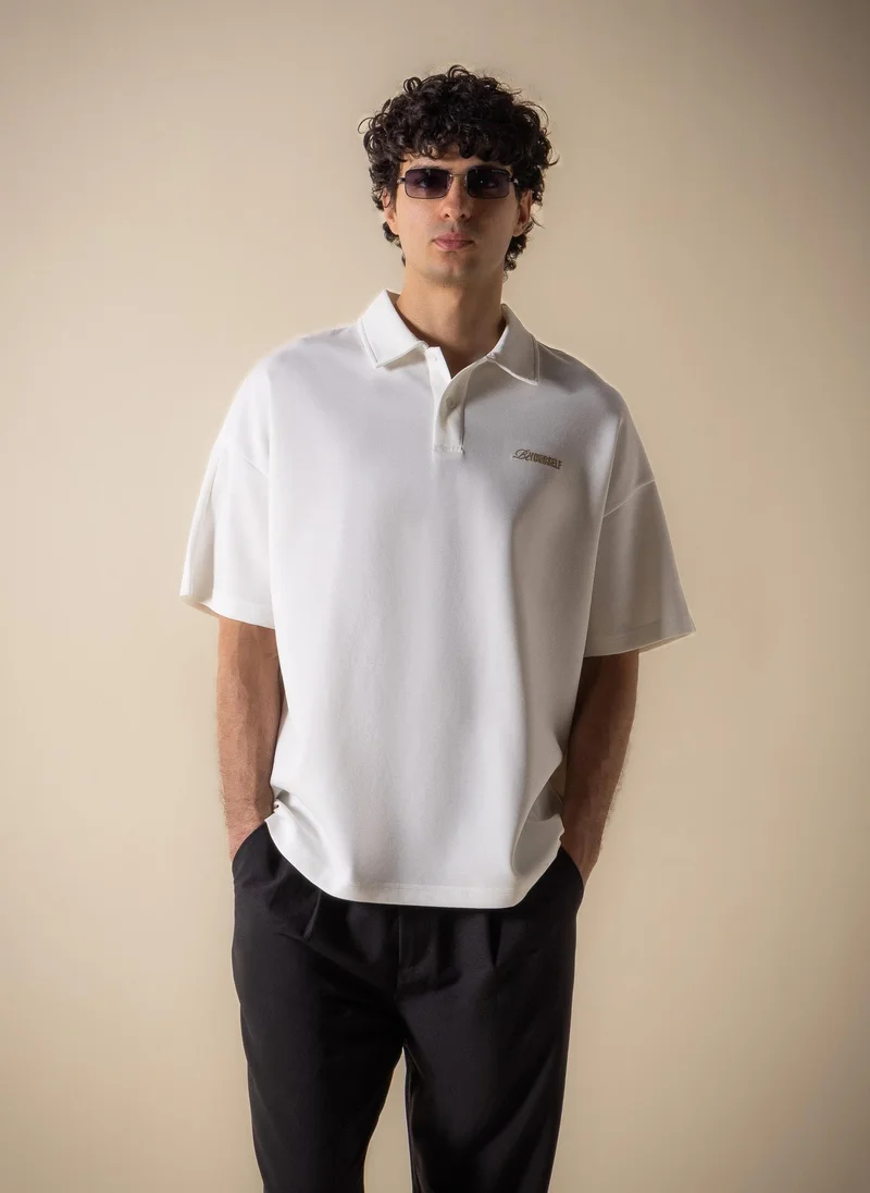 SHAPES CONTRAST PRINTED POLO SHIRT