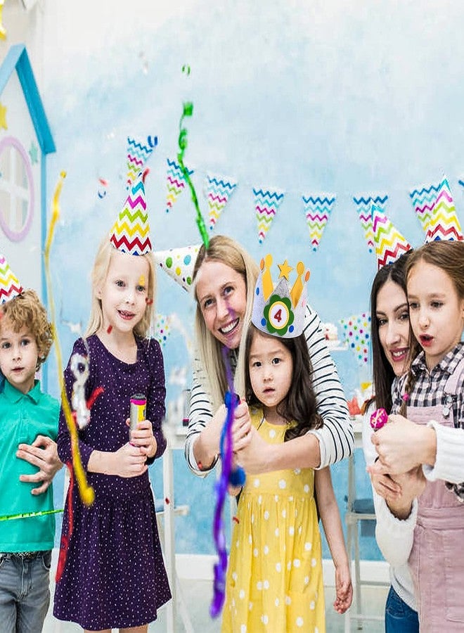 HexinYigjly Children's birthday crowns, changeable numbers 0-9, 3D stickers, fabric crown gifts for boys and girls, party decorations (yellow) - Image 5