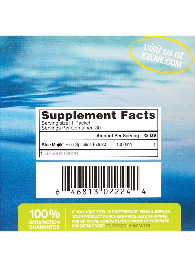 E3LIVE Blue Majik On-The-Go-Singles, 30 Count, 1 Gram - Image 3
