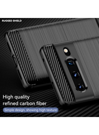 for Google Pixel 7 Pro Case Cover, High Quality Slim and Lightweight Brushed Comfortable TPU Soft Feel Cell Phone Protective Case for Google Pixel 7 Pro, Black - view 2