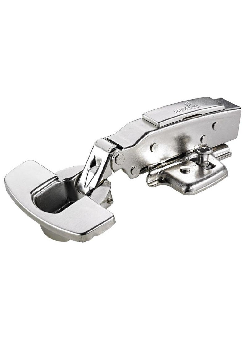Hettich Sensys Nickel Plated Steel Hinge With Damping Overlay Silver 