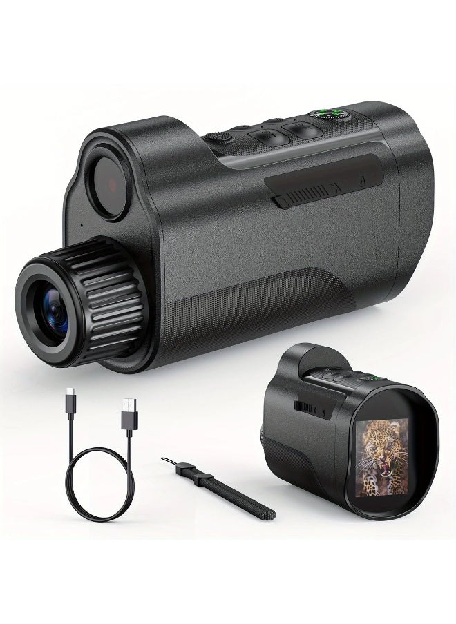 BlueFire 10X Digital Zoom Night Vision Monocular with 2" HD Screen – 2624FT Ultra-Long Range, 12MP Photo & 1080P Video Recording, 850NM IR, USB-C Computer Mode, Tripod Compatible | Ideal for Hunting, Camping, Wildlife Observation & Surveillance  - Image 1