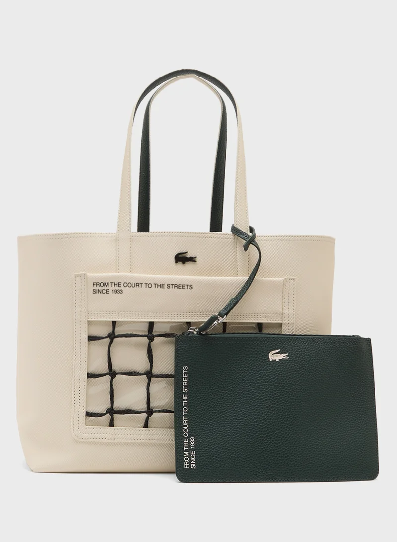 LACOSTE Anna Tote Bag With Clutch