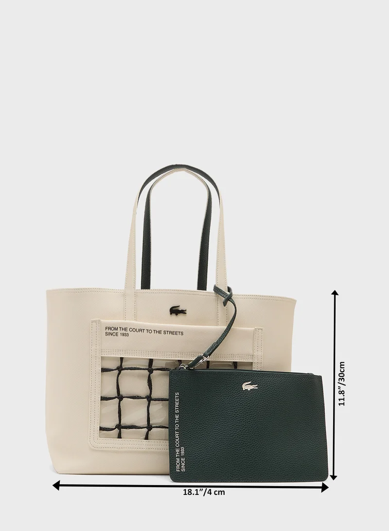 LACOSTE Anna Tote Bag With Clutch
