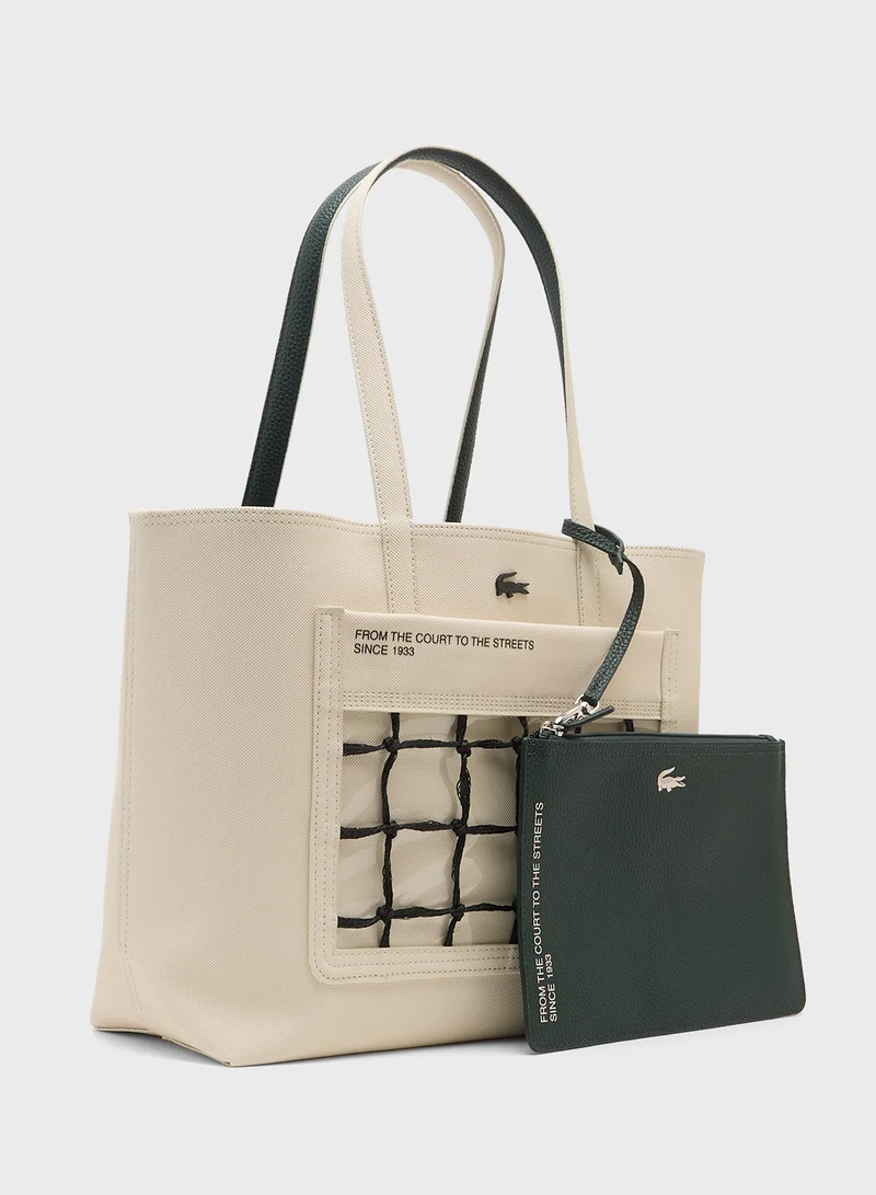LACOSTE Anna Tote Bag With Clutch