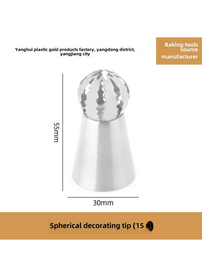 Generic Direct 304 Stainless Steel Piping Nozzle Torch Head Piping Nozzle Baking Tools-Color:15#  - Image 1