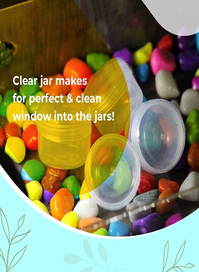 DRIVIJI Traders Small Tiny Containers Plastic Clear Boxes with Air Tight Screw lid 5 ml ClearTransparent Gmml Empty JarContainer For Storing Eyeshadow, Makeup, (Pack of 12)(Size : 2.5 cm X3 cm) - Image 5