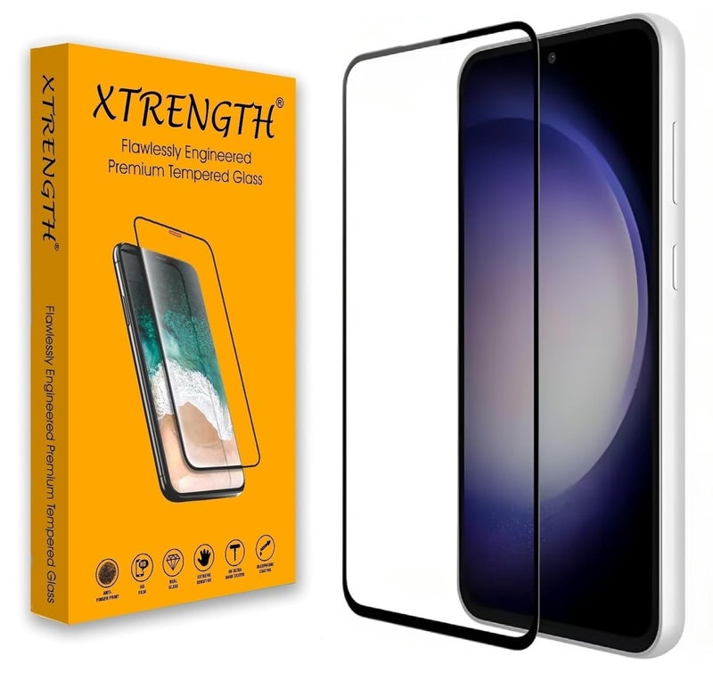 XTRENGTH Advanced HD+ Tempered Glass Screen Protector Designed for Samsung Galaxy S22 / S23 5G - Edge to Edge Full Screen Coverage with Easy Installation Kit (Anti-Scratch) - Image 1