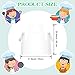 SATINIOR 25 Pcs Disposable Aprons for Kids Painting Plastic Smock Disposable Oil Proof Small Clear Polythene Apron for Craft Eating - Image 2