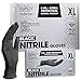 ForPro Professional Collection Disposable Nitrile Gloves Chemical Resistant PowderFree LatexFree NonSterile Food Safe 4 Mil Black XLarge 1000Count - Image 1