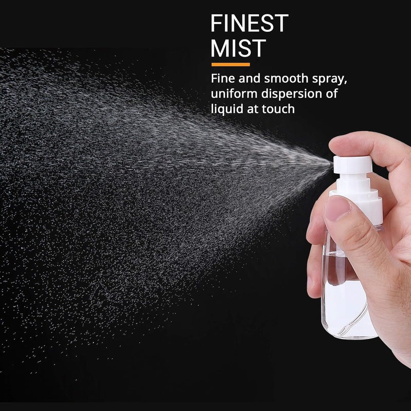 relanor Pack 2 Small Spray Bottle Travel Size 3.39oz/100ml - Fine Mist Mini Empty Spray Bottles - Leak Proof - for Toners, Face & Hair Mist - Image 3