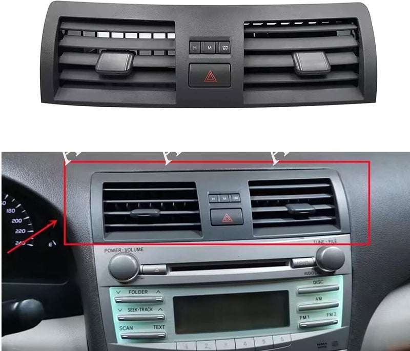 ASVEGE Air Conditioning Vent Center A/C Air Conditioning Vents Compatible with Toyota Camry Dash 2007-2013 Trim Insert Outlet Panel Grille 55660-06100 - Image 1