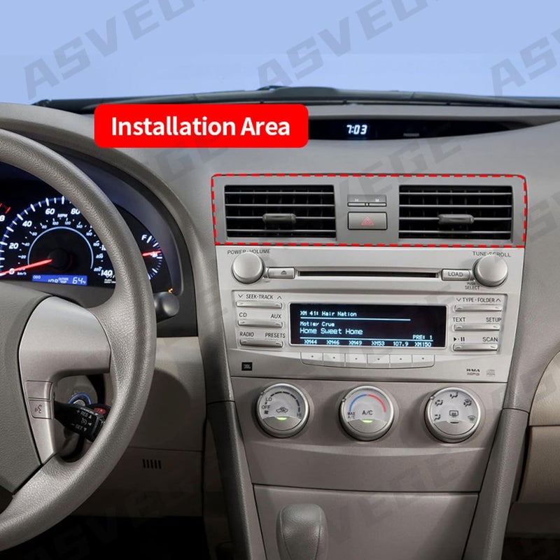ASVEGE Air Conditioning Vent Center A/C Air Conditioning Vents Compatible with Toyota Camry Dash 2007-2013 Trim Insert Outlet Panel Grille 55660-06100 - Image 2
