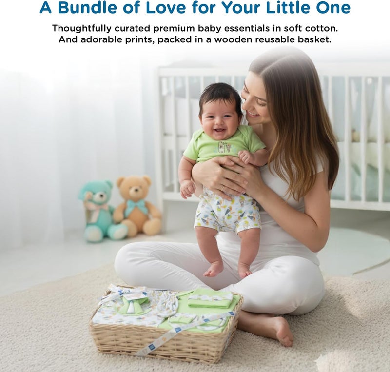 Mee Mee New Born Baby Gift Set - 8 Pieces of Soft Cotton Clothing Essentials for Infants - Image 2