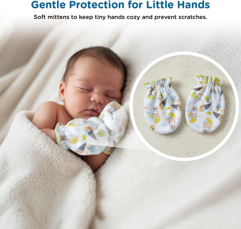Mee Mee New Born Baby Gift Set - 8 Pieces of Soft Cotton Clothing Essentials for Infants - Image 3