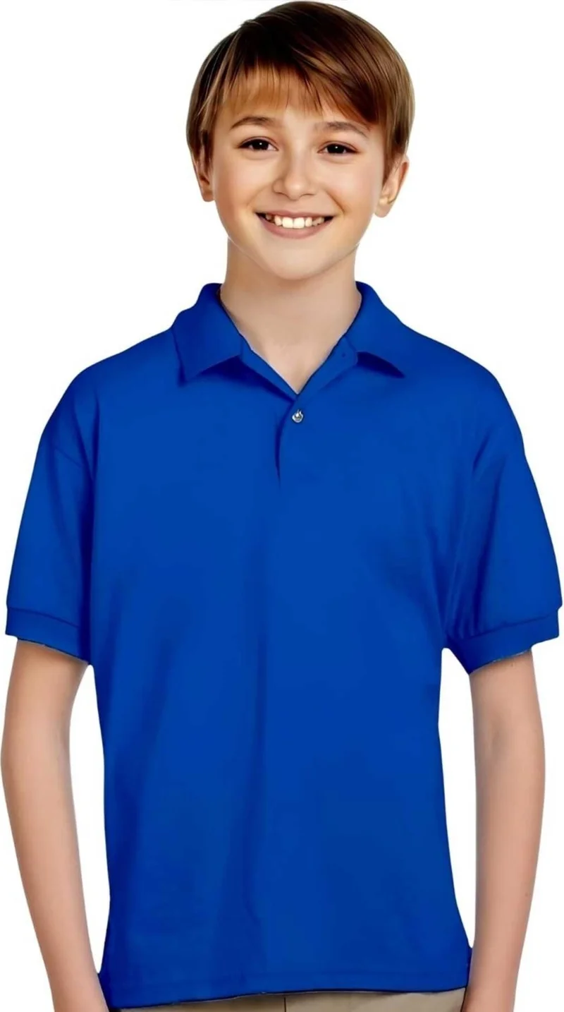 Tezzgelsin 3-Piece Boys Cotton Polo Collar T-Shirt Daily and School Uniform School T-Shirt