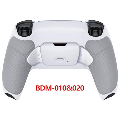 eXtremeRate White Rubberized Grip Programable RISE 2.0 Remap Kit for PS5 Controller BDM-010 BDM-020 Models, Custom Upgrade Board & Redesigned Back Shell & Back Buttons Set for PS5 Controller - Image 4