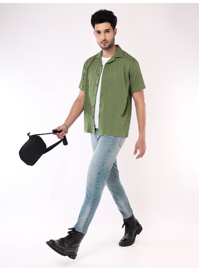 Beyoung True Blue Carrot Fit Jeans for men  - Image 4