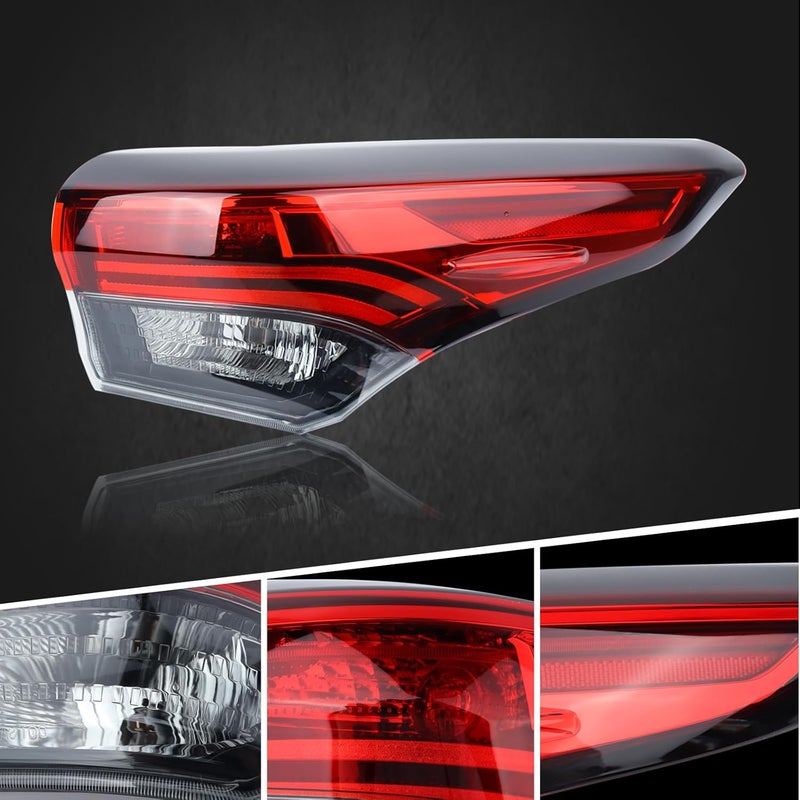 Duolctrams Halogen Outer Brake Tail Light Rear Lamp Assembly for 2020-2022 Toyota Highlander - Right Passenger Side - Image 2