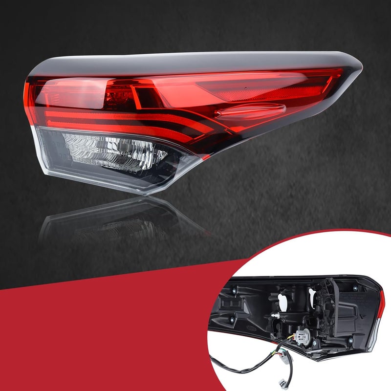 Duolctrams Halogen Outer Brake Tail Light Rear Lamp Assembly for 2020-2022 Toyota Highlander - Right Passenger Side - Image 4