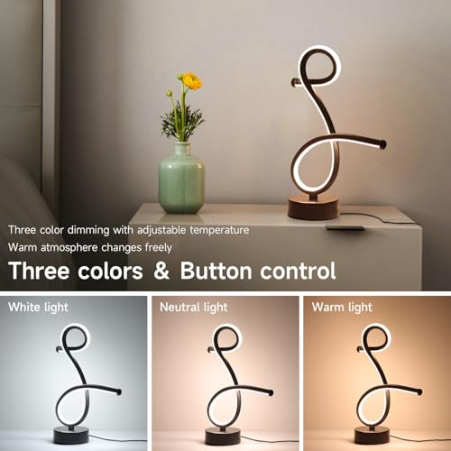 One94Store Loop Curve LED Table Lamp – Modern Acrylic Decorative Night Lamp with Warm Ambient Glow for Bedroom, Office, Festive & Home Décor - Image 4