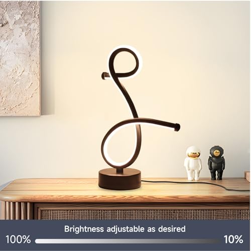 One94Store Loop Curve LED Table Lamp – Modern Acrylic Decorative Night Lamp with Warm Ambient Glow for Bedroom, Office, Festive & Home Décor - Image 3