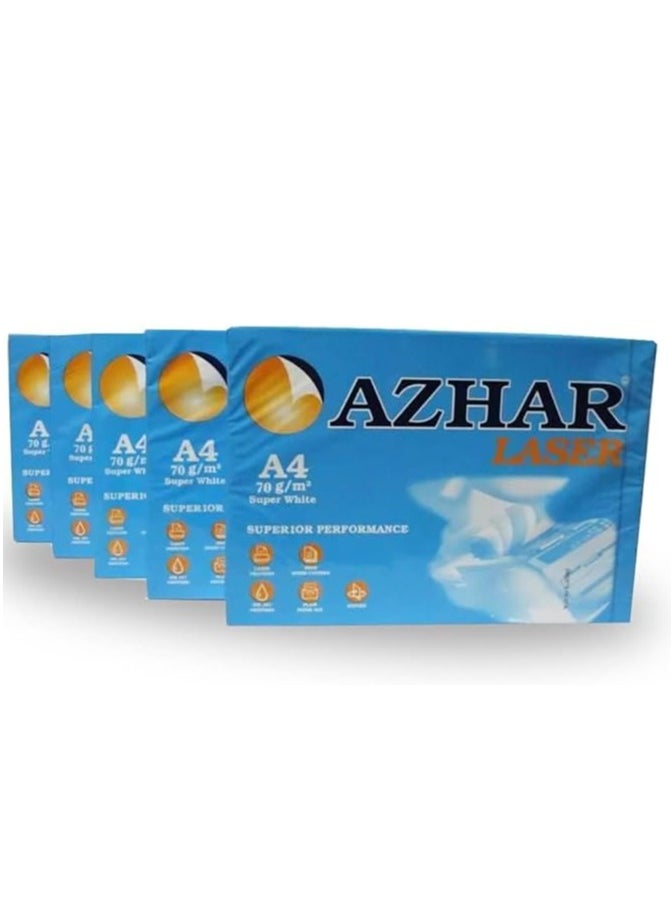 Azhar AZHAR Copy A4 Paper Economy Plastic -70g - Pack of 5  - Image 1