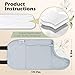 Pedobi Castor Oil Pack Wrap Reusable Organic Castor Oil Pack for Liver Detox Less Mess Elastic Strap Soft Cotton Anti Oil LeakOil Not Include - Image 4