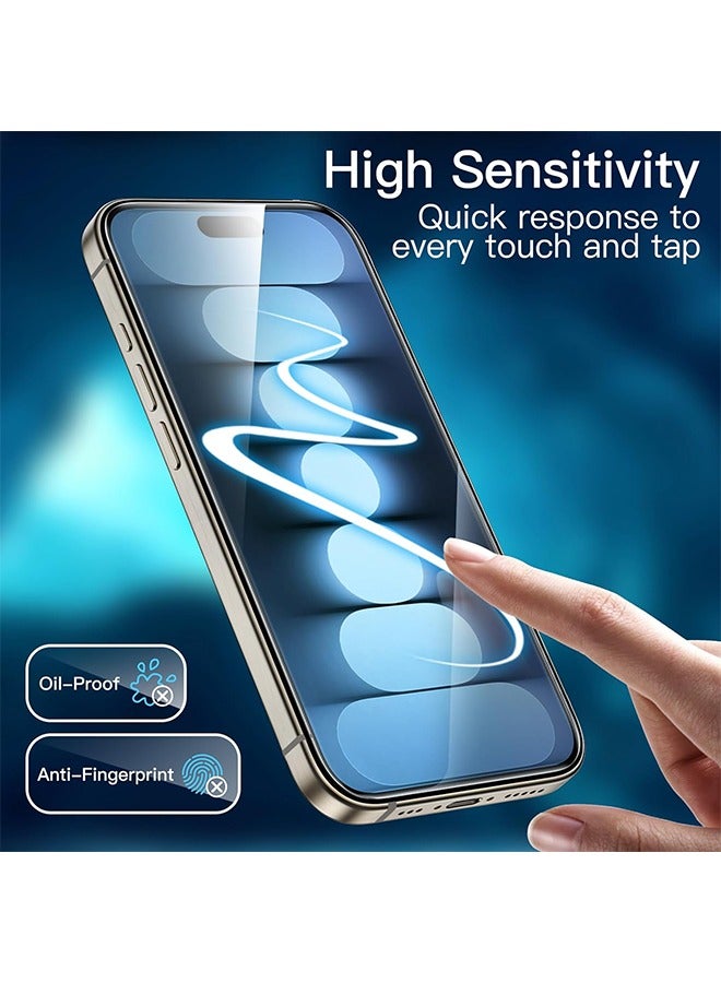 إكس ليفيل قطعتان من واقي الشاشة المصنوع من الزجاج المقوى لجهاز iPhone 16 + قطعتان من واقي عدسة الكاميرا - Image 4