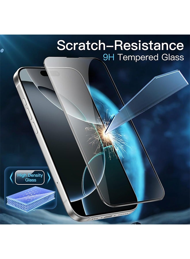 إكس ليفيل قطعتان من واقي الشاشة المصنوع من الزجاج المقوى لجهاز iPhone 16 + قطعتان من واقي عدسة الكاميرا - Image 5