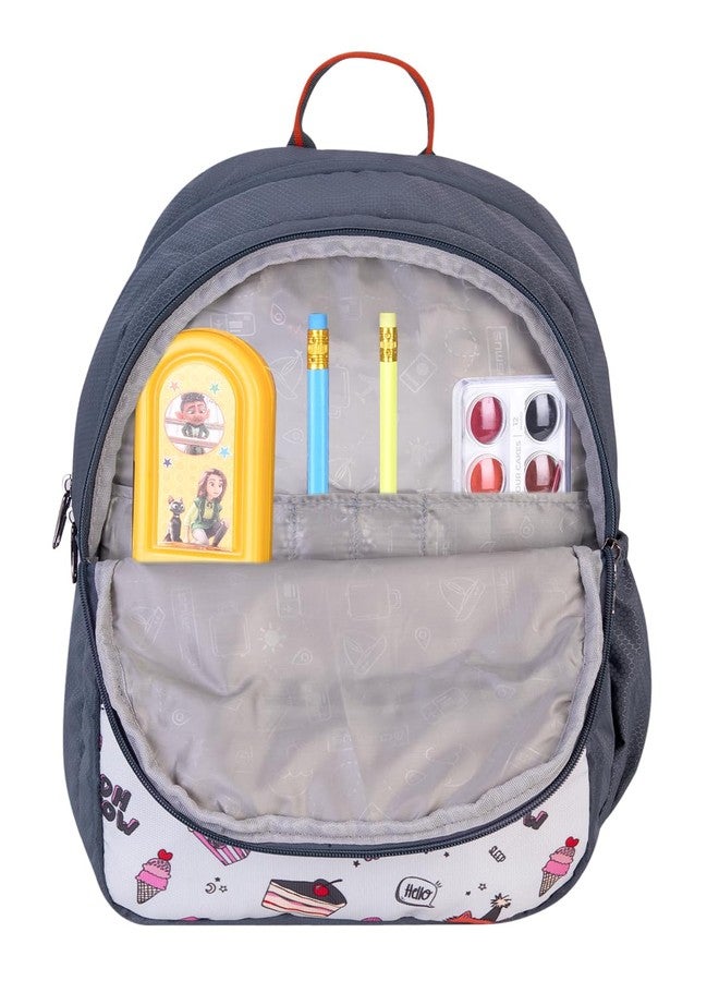 COSMUS MINO DREAM Printed School Bag GREY 15L - 14 inches Kids Polyester Backpack ideal for Boys and Girls of Age Group 2-5 yrs | Small Students Daypacks - Image 5