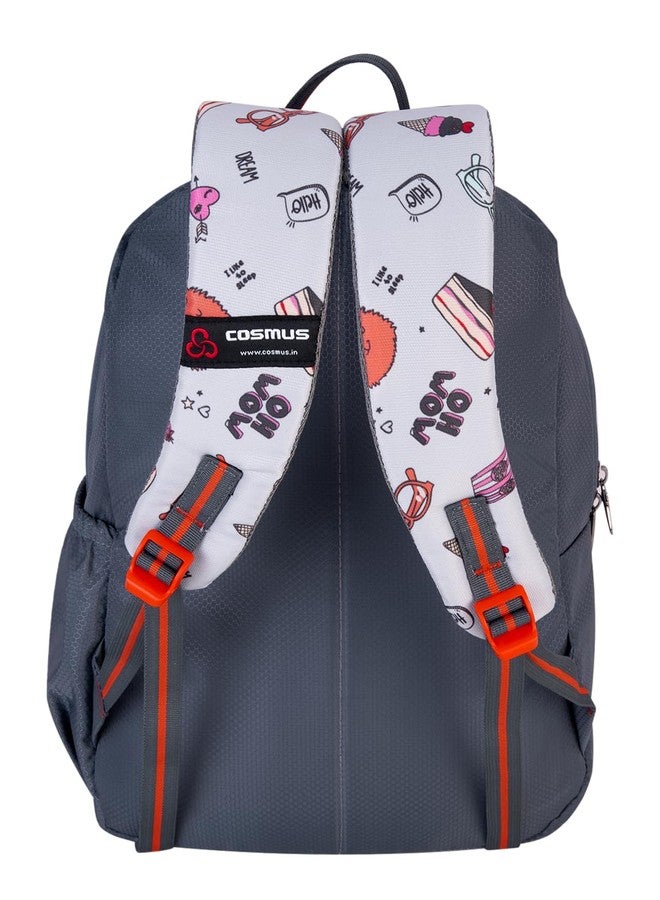 COSMUS MINO DREAM Printed School Bag GREY 15L - 14 inches Kids Polyester Backpack ideal for Boys and Girls of Age Group 2-5 yrs | Small Students Daypacks - Image 4