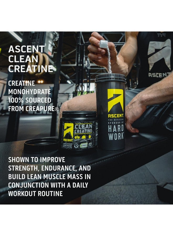 Ascent Clean Creatine Monohydrate Powder - 5G Per Serving, Creapure Creatine Supplement - Unflavored, 45 Servings - Image 4