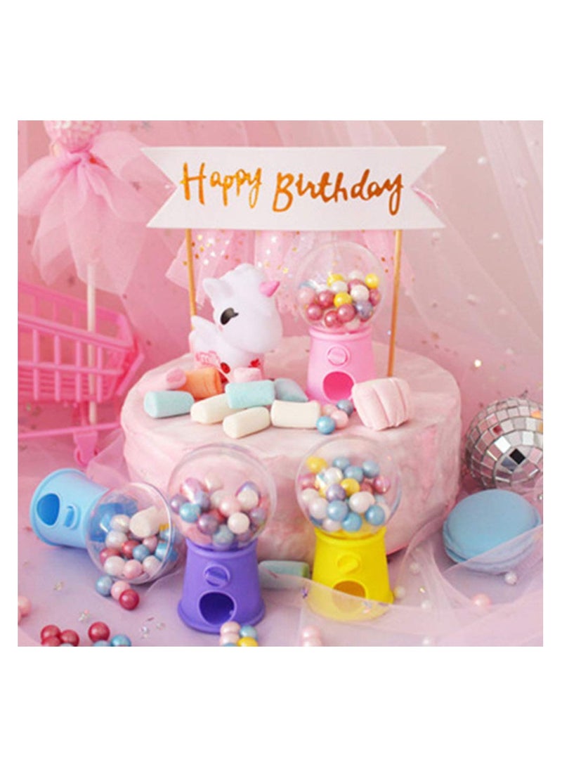 Mini Gumball Machine & Candy Dispenser - 12Pcs Colorful Bubble Gum Machines, Perfect for Kids' Parties, Snack Storage, and Basket Stuffers - Elegant Design for Candy and Gumball Treats. - Image 5