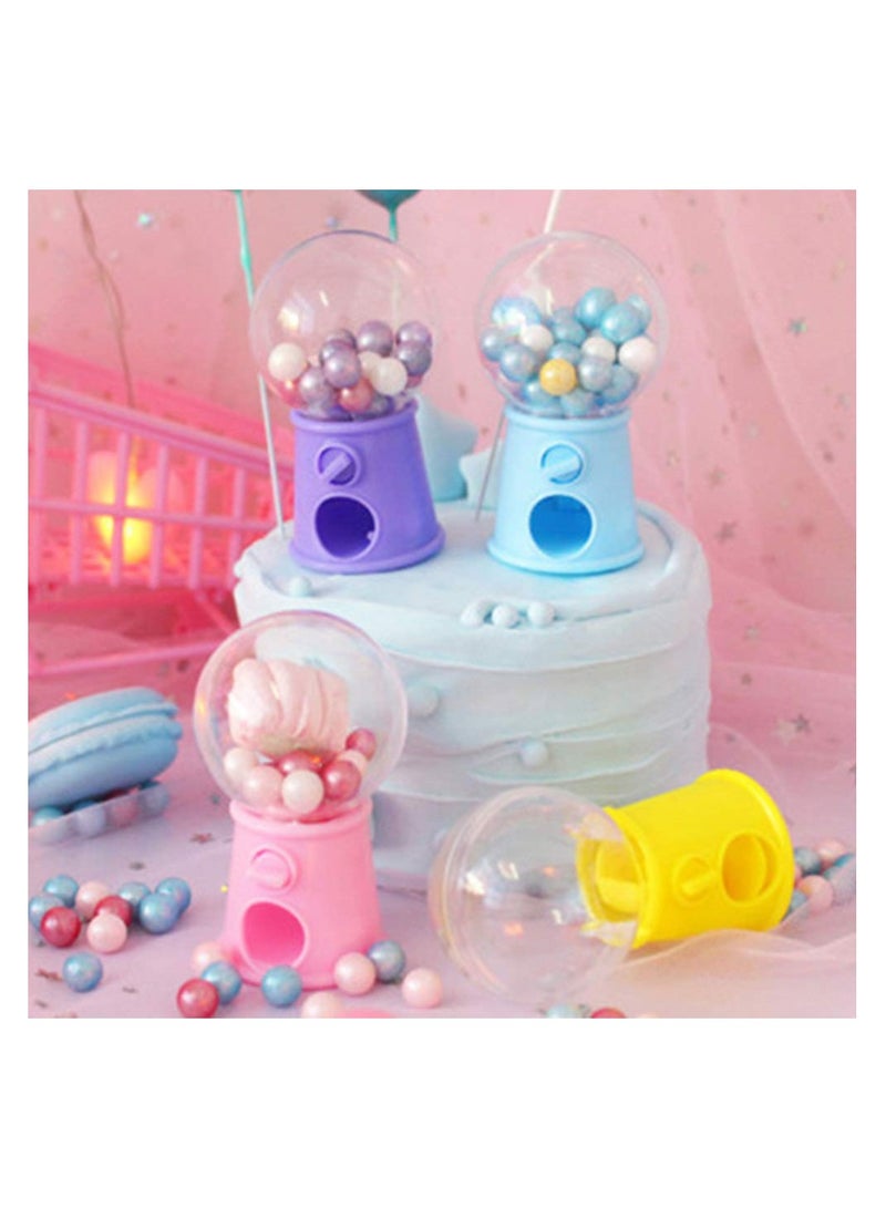 Mini Gumball Machine & Candy Dispenser - 12Pcs Colorful Bubble Gum Machines, Perfect for Kids' Parties, Snack Storage, and Basket Stuffers - Elegant Design for Candy and Gumball Treats. - Image 1