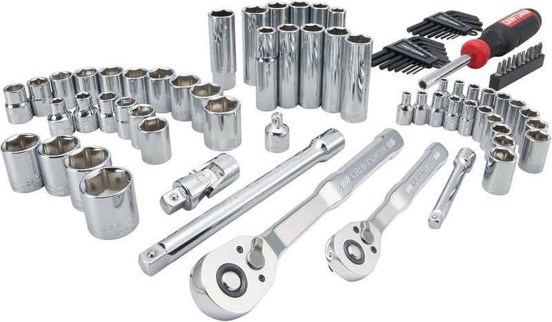 CRAFTSMAN Mechanics Tool Set 83 Piece Hand Tool and Socket Set SAEMetric CMMT12121 - Image 4