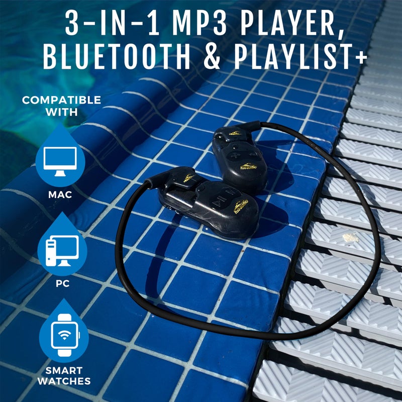 H2O Audio H2O Audio Sonar PRO IPX8 Waterproof Bone Conduction Headphones – Open-Ear MP3 Player with Playlist+ App for Bluetooth Streaming & Custom Playlists – 7hrs Battery for Swimming, Sports. - Image 5